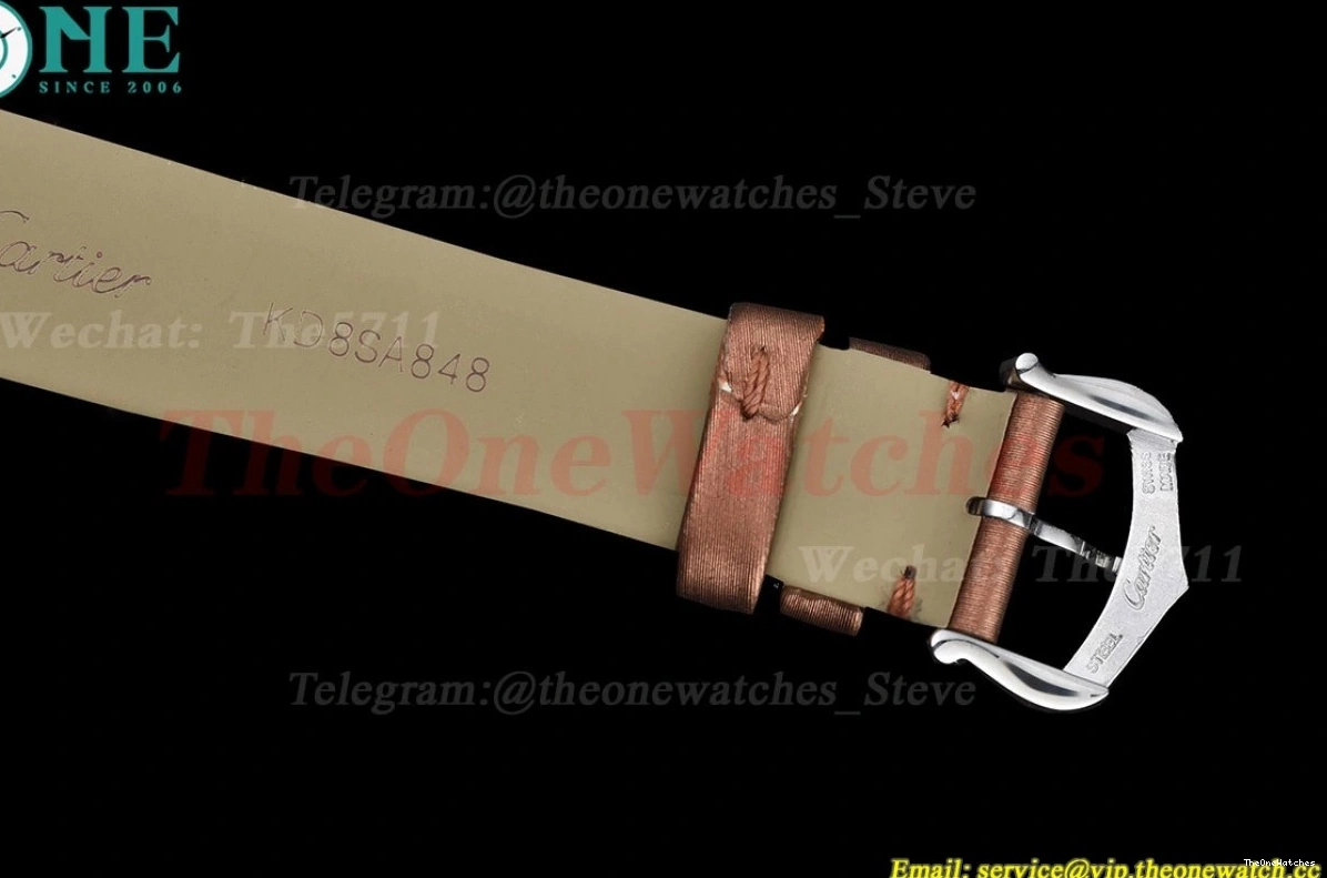 On Must Quartz Strap Satin Bezel Diamond Small Tank Brown K11F 0318